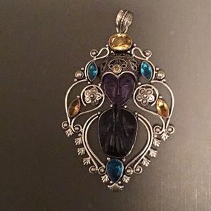 PRICE DOWN BY 28  925 Silver Prayer Bone Gems